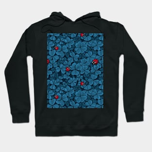 Find the lucky clover, blue and red Hoodie